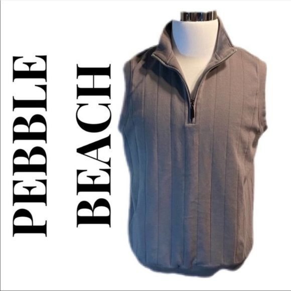 Pebble Beach Other - Pebble Beach Zip Front Pullover Vest M